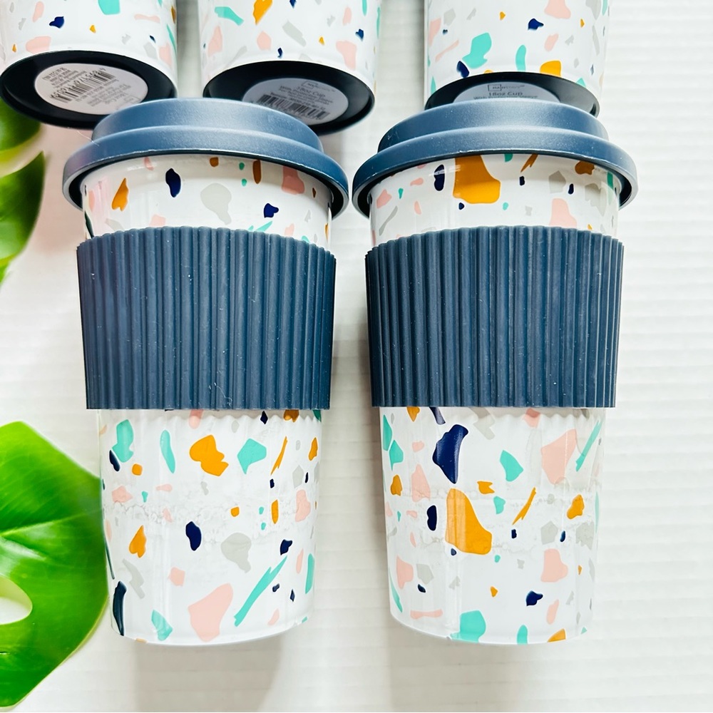 Mainstays 18oz To Go Cup Terrazzo - 5 CUPS NEW - Picture 5 of 12